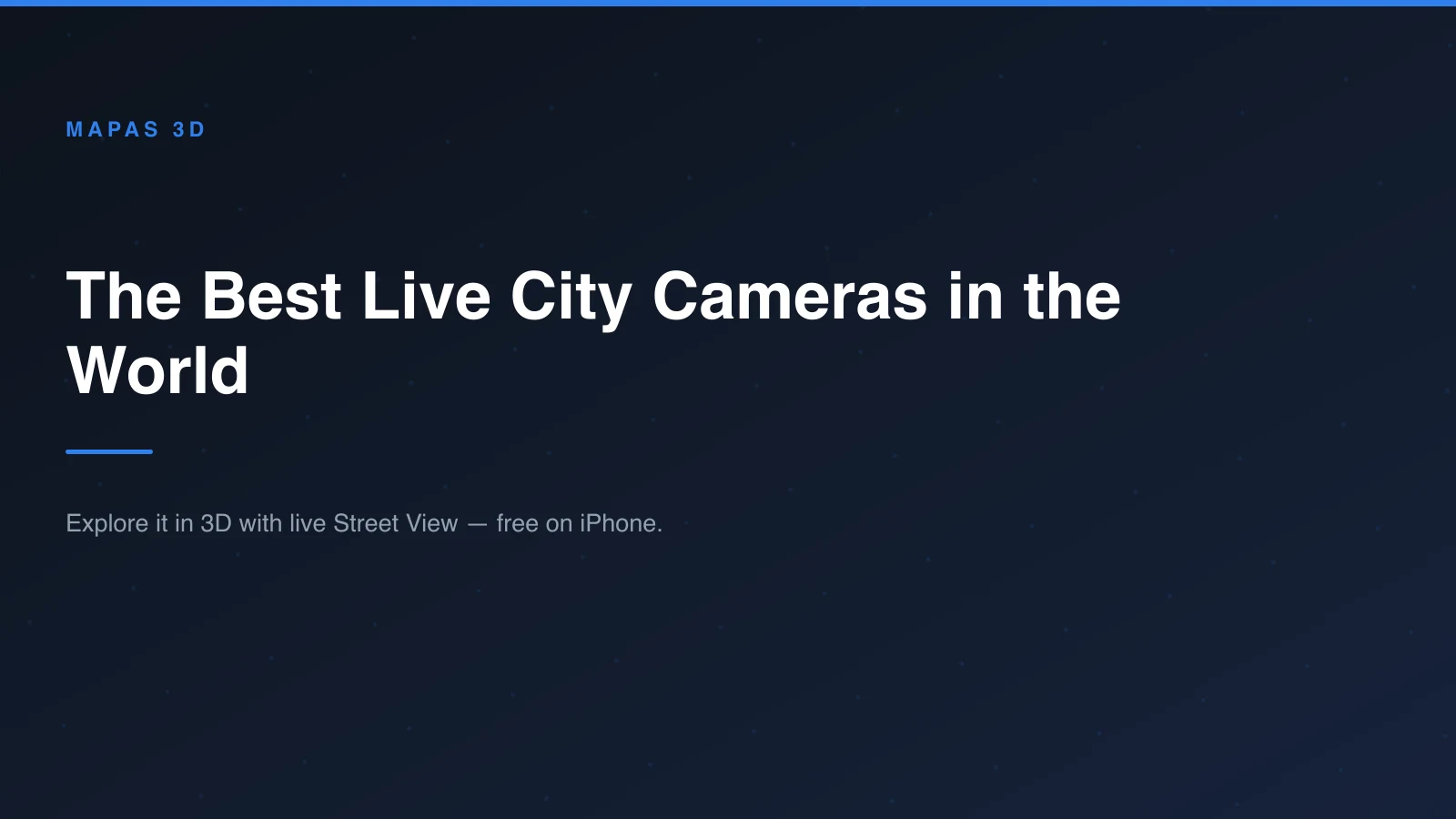 A live camera view of a busy city crossing on an iPhone