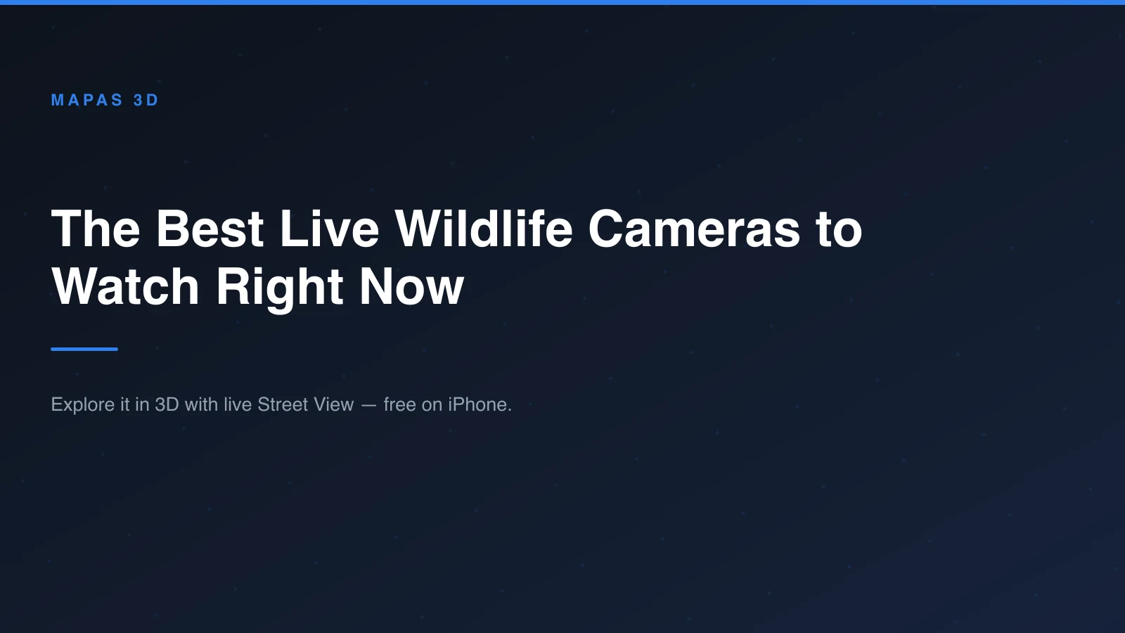 A live wildlife camera feed shown on an iPhone