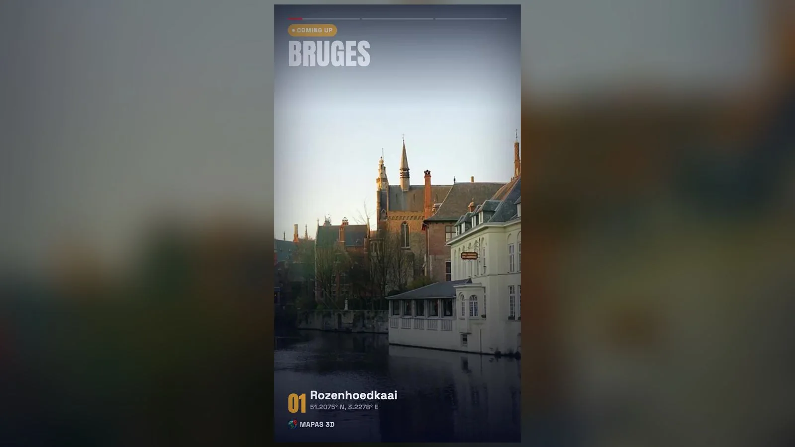 Bruges in 3D: Canals of a 600-Year-Old City