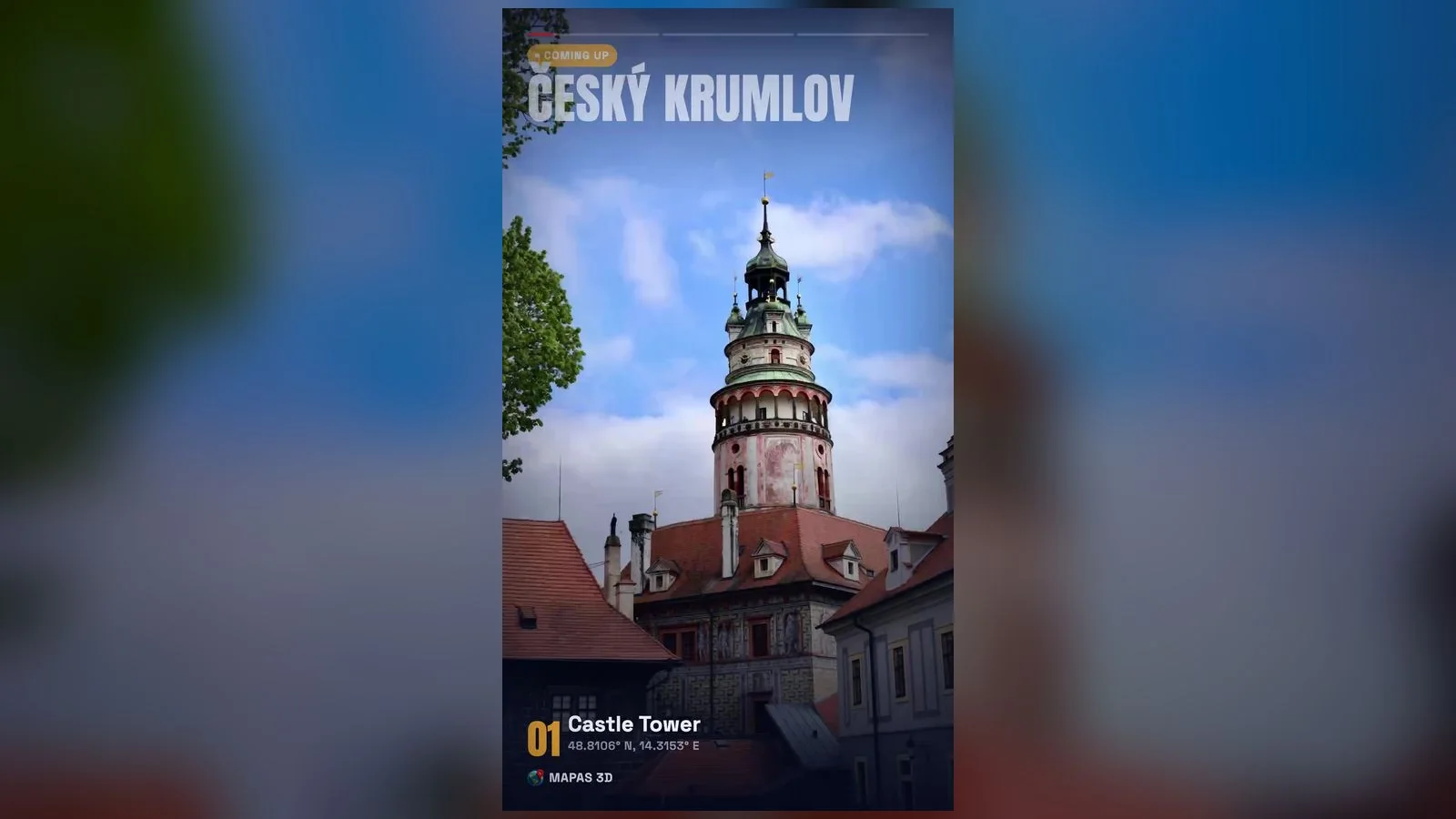 Cesky Krumlov in 3D: A Town Inside a River Bend