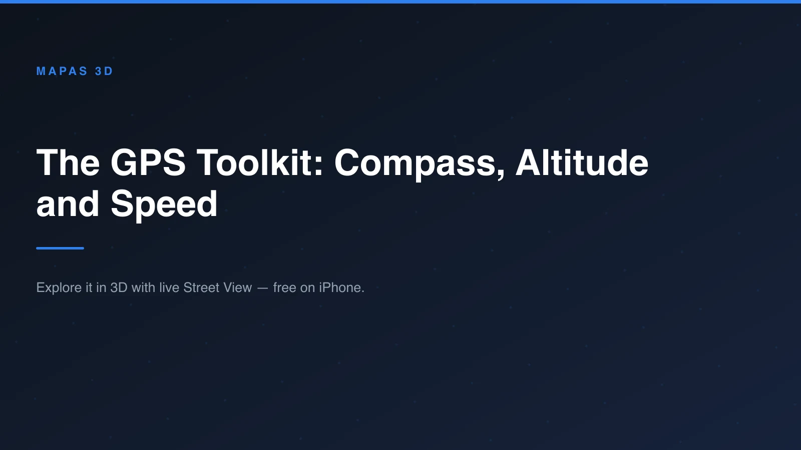 A compass and altitude readout beside a map on an iPhone